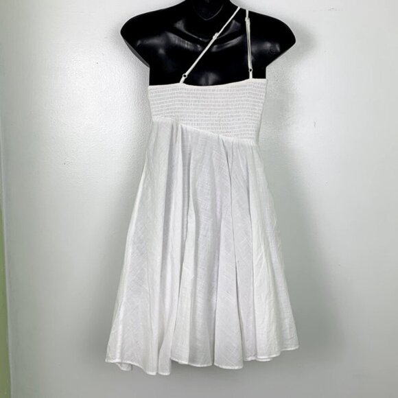 Urban Outfitters Dahlia Asymmetrical Smocked Mini Dress - Picture 9 of 13